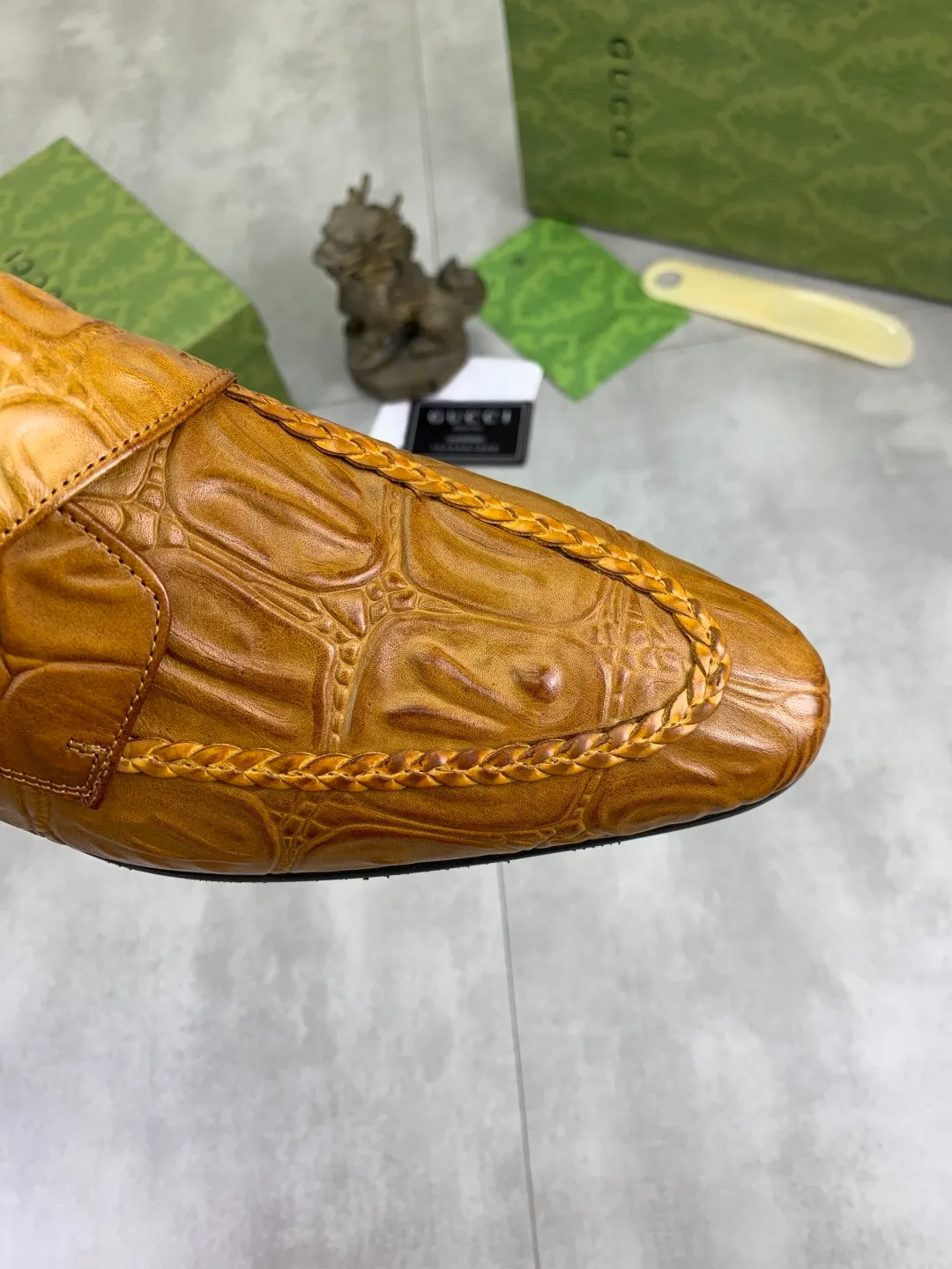 Men's Men's Shoes 💰P500 [New Style] 💰💎💎💎 [Gucci] GUCCI high-end men's formal business leather shoes, original order 1:1! Original imported high-end calfskin, original metal buckle, imported first-layer pigskin lining for feet, original high-end outsole, men's shoe size: 38-44